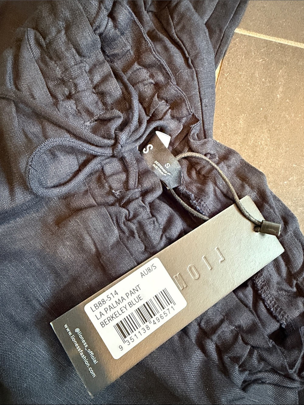 Lioness La Palma Pant in Navy Blue size S - Picture 2 of 2